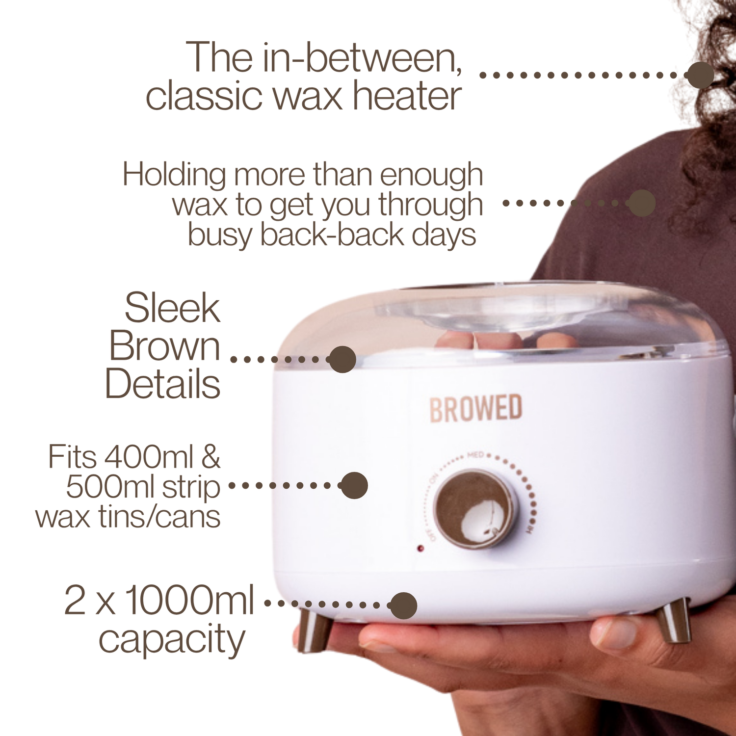 BROWED - Professional Wax Heater, 500ml