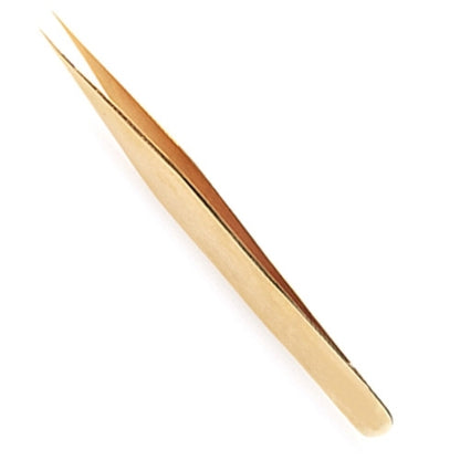 Browshop Professional Tweezer - Fine Point Gold (Wholesale 5 pack, RRP $29.99)