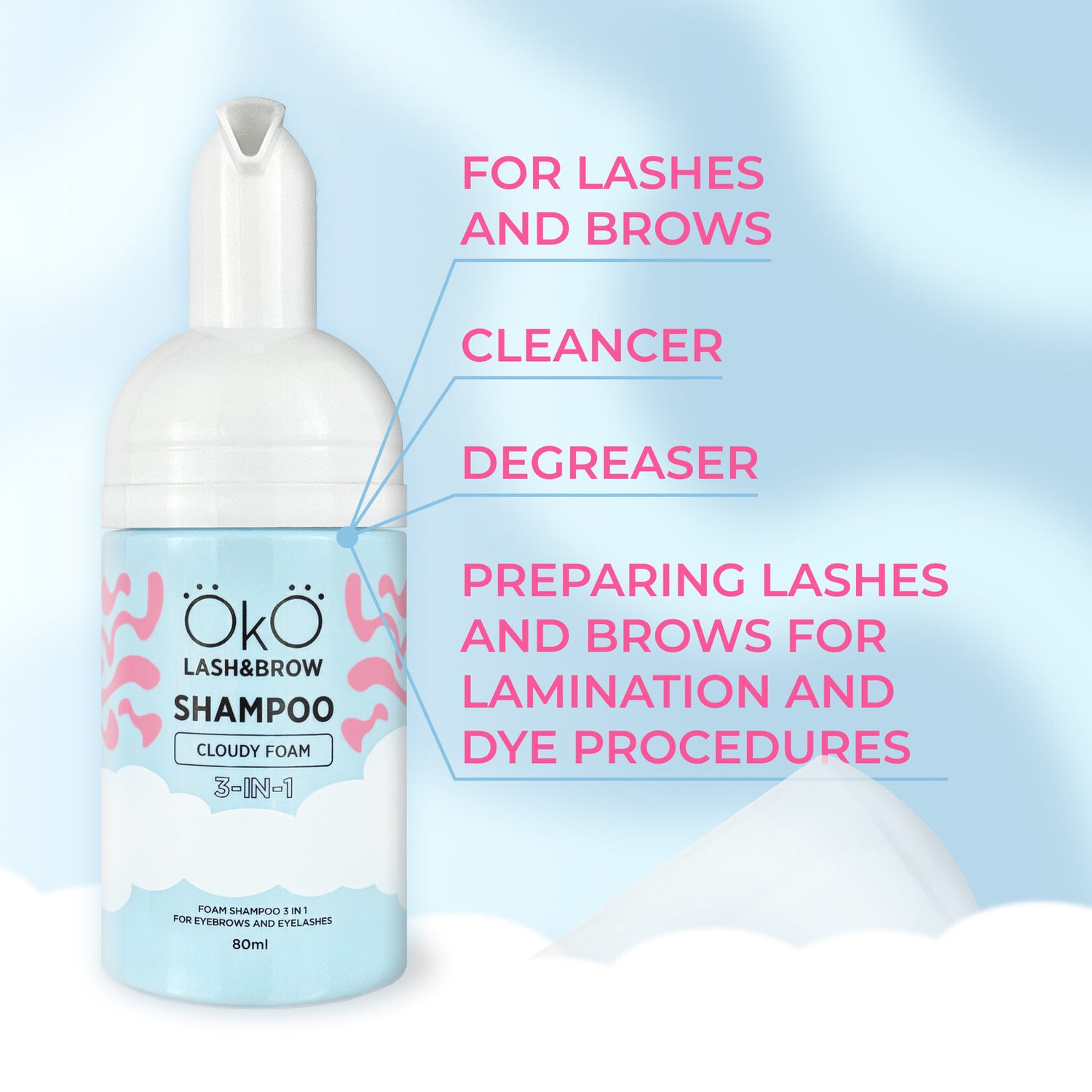 OkO - Shampoo Cloudy Foam 3-in-1 80ml