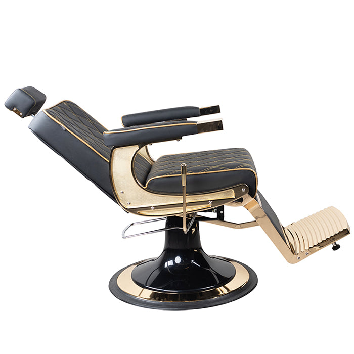 Regal Barber Chair - Black/Gold