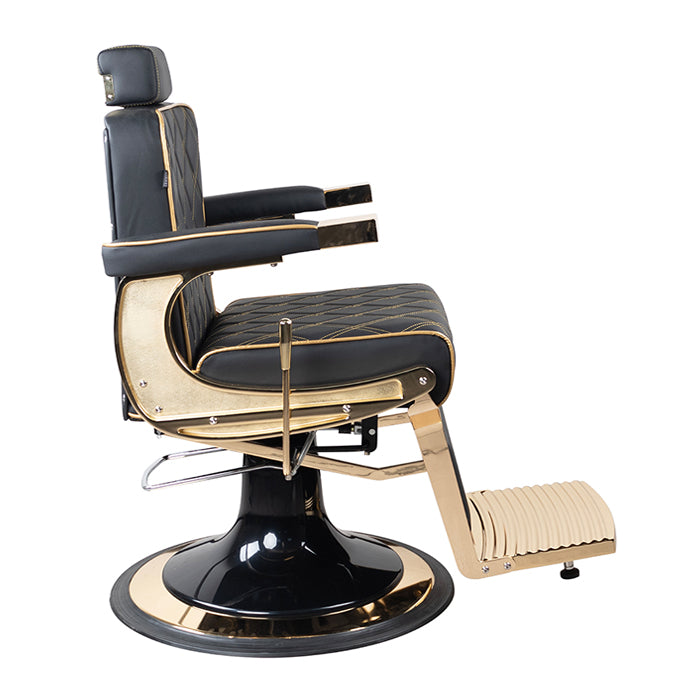 Regal Barber Chair - Black/Gold