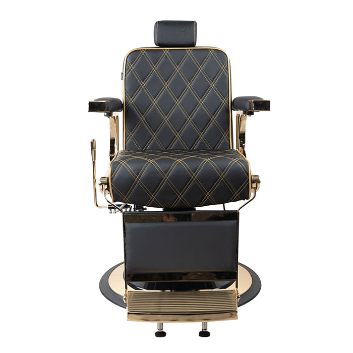 Regal Barber Chair - Black/Gold