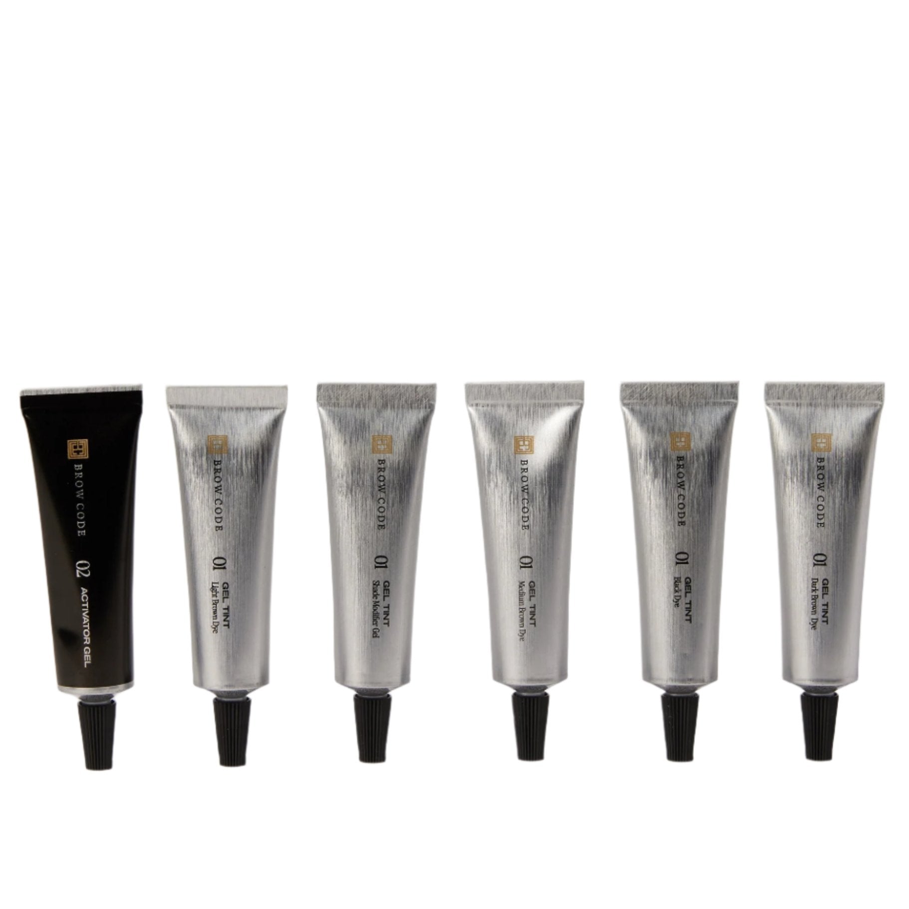 BROW CODE - Gel Tint Kit (4 Colours + Modifier + Activator) – Browshop