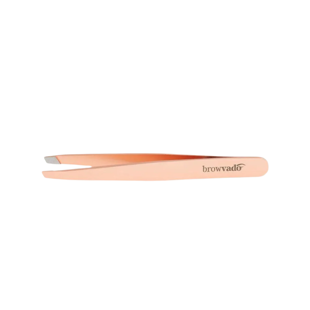 CARONLAB- Browvado Rose Gold Slanted Tweezer