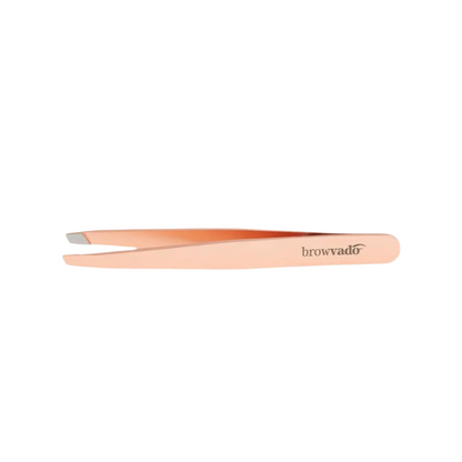 CARONLAB- Browvado Rose Gold Slanted Tweezer