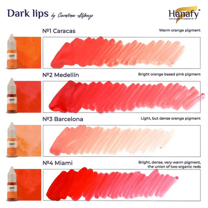 Hanafy - DARK LIPS Pigment Mini Set, 4 x 5ml