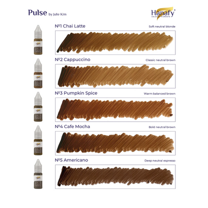 Hanafy - PULSE Brows Pigment Mini Set, 5 x 5ml