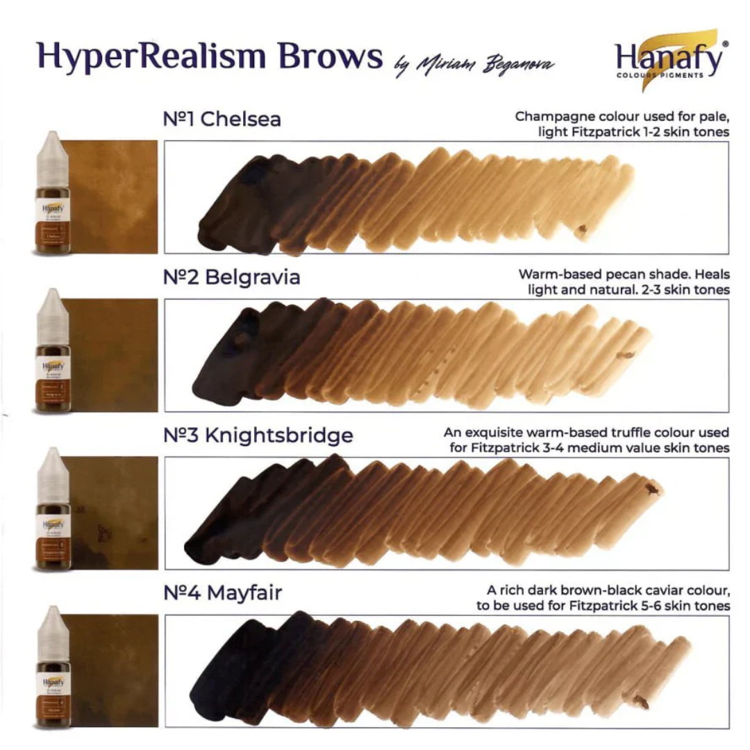 Hanafy - HYPERREALISM Brow Pigment - Chelsea, 10ml