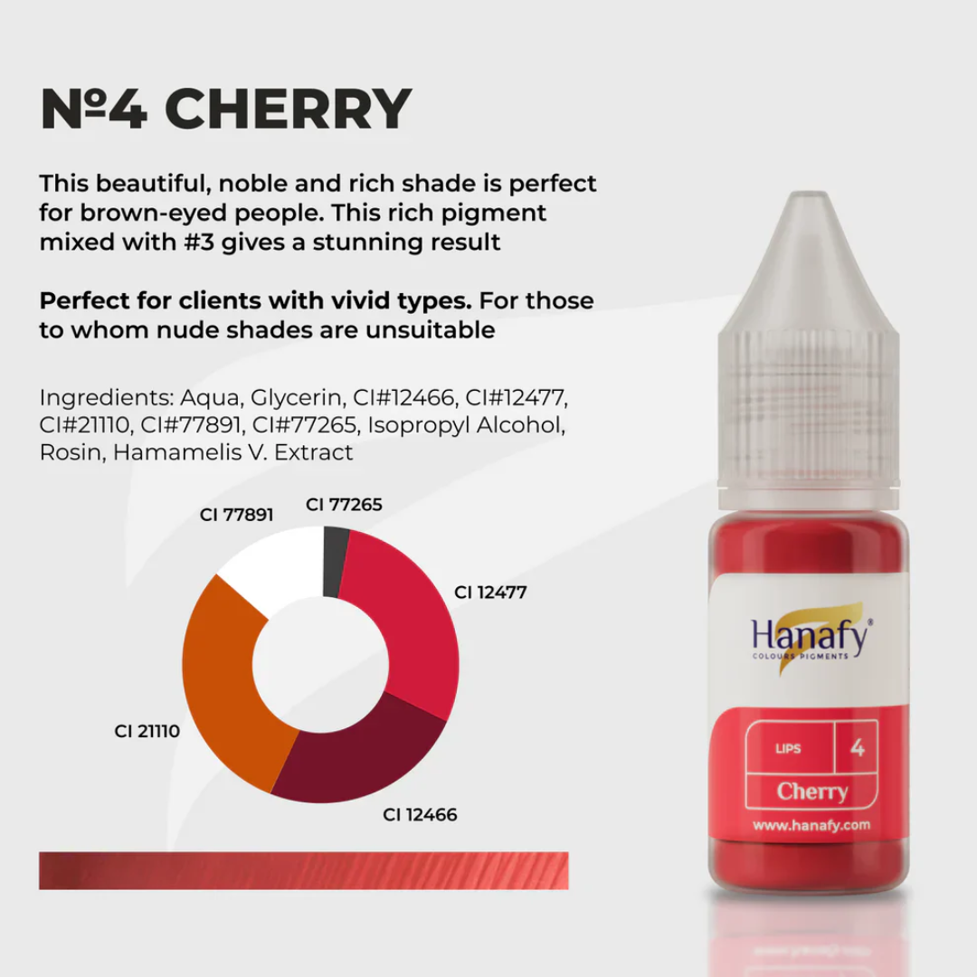 Hanafy - LIP Pigment - N4 Cherry, 10ml