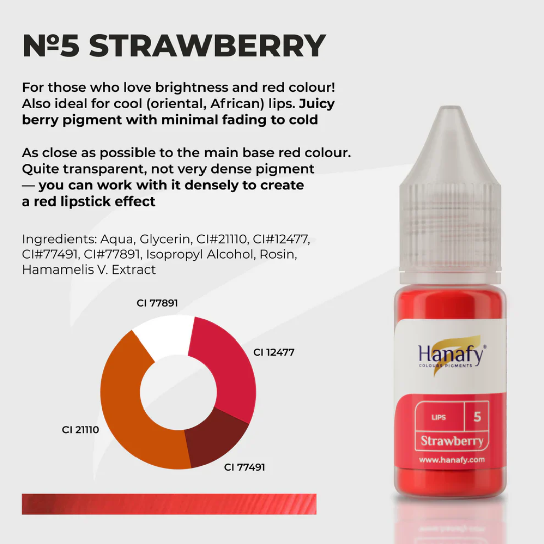 Hanafy - LIP Pigment - N5 Strawberry, 10ml