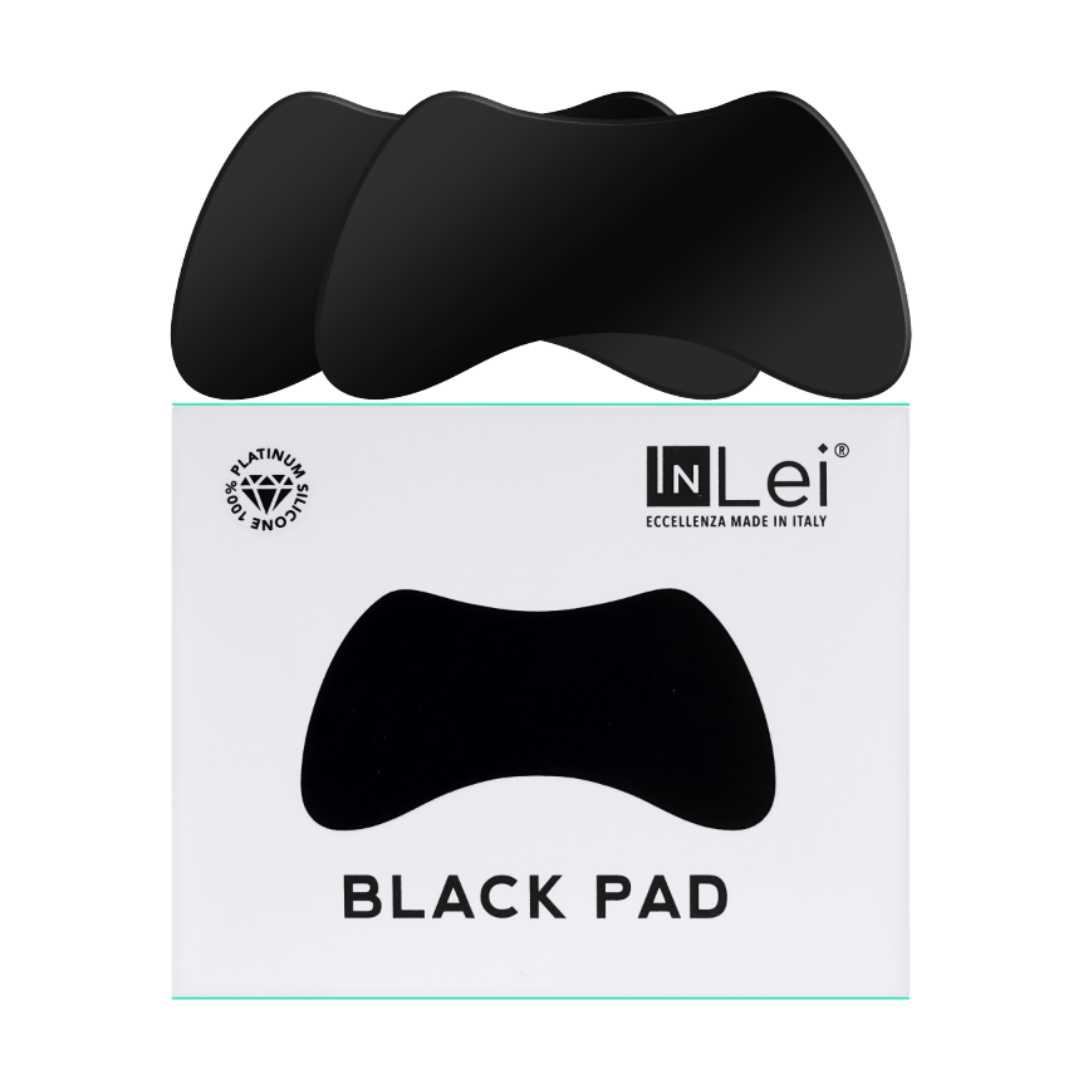 InLei Black Reusable Silicone Eye Pads - 2 pair