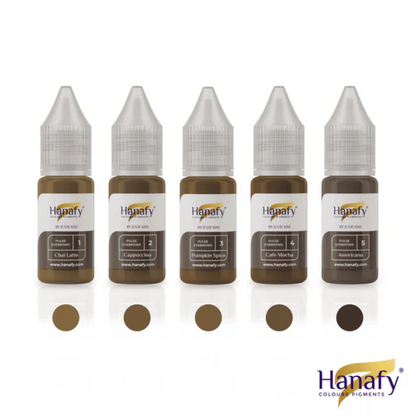Hanafy - PULSE Brow Pigment Set, 5 x 10ml