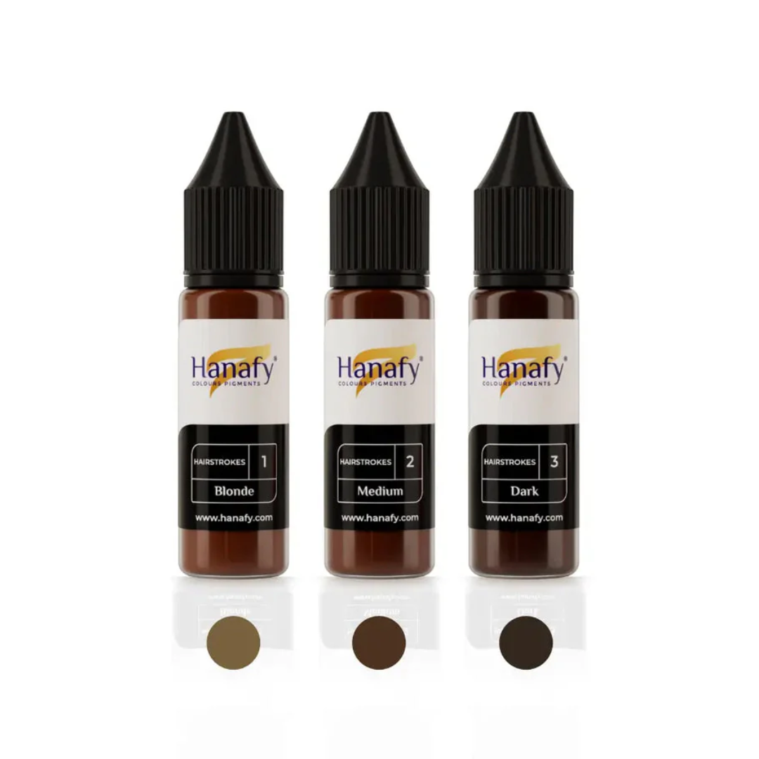 Hanafy - HAIRSTROKES Pigment Set, 3 x 15ml