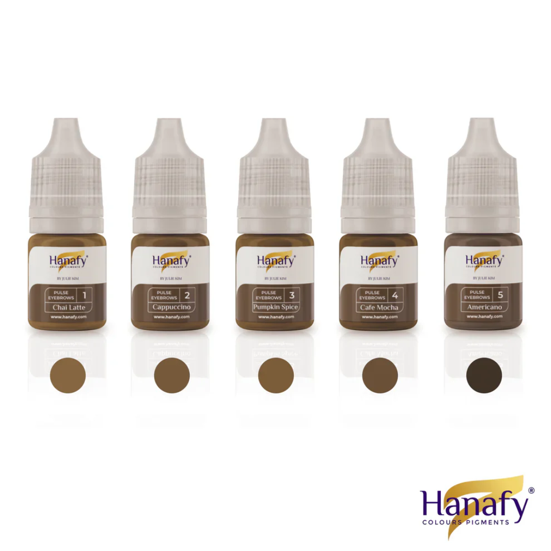 Hanafy - PULSE Brows Pigment Mini Set, 5 x 5ml