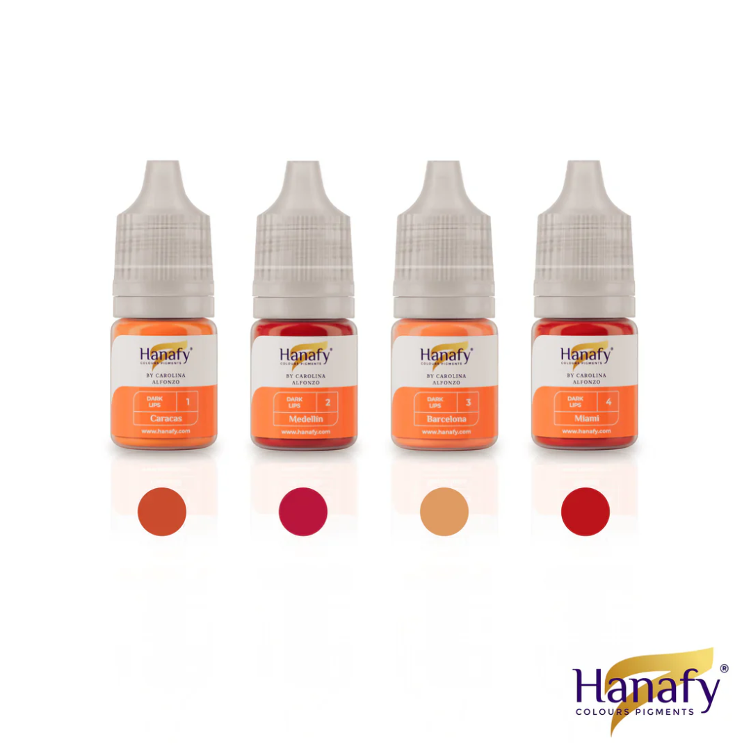 Hanafy - DARK LIPS Pigment Mini Set, 4 x 5ml