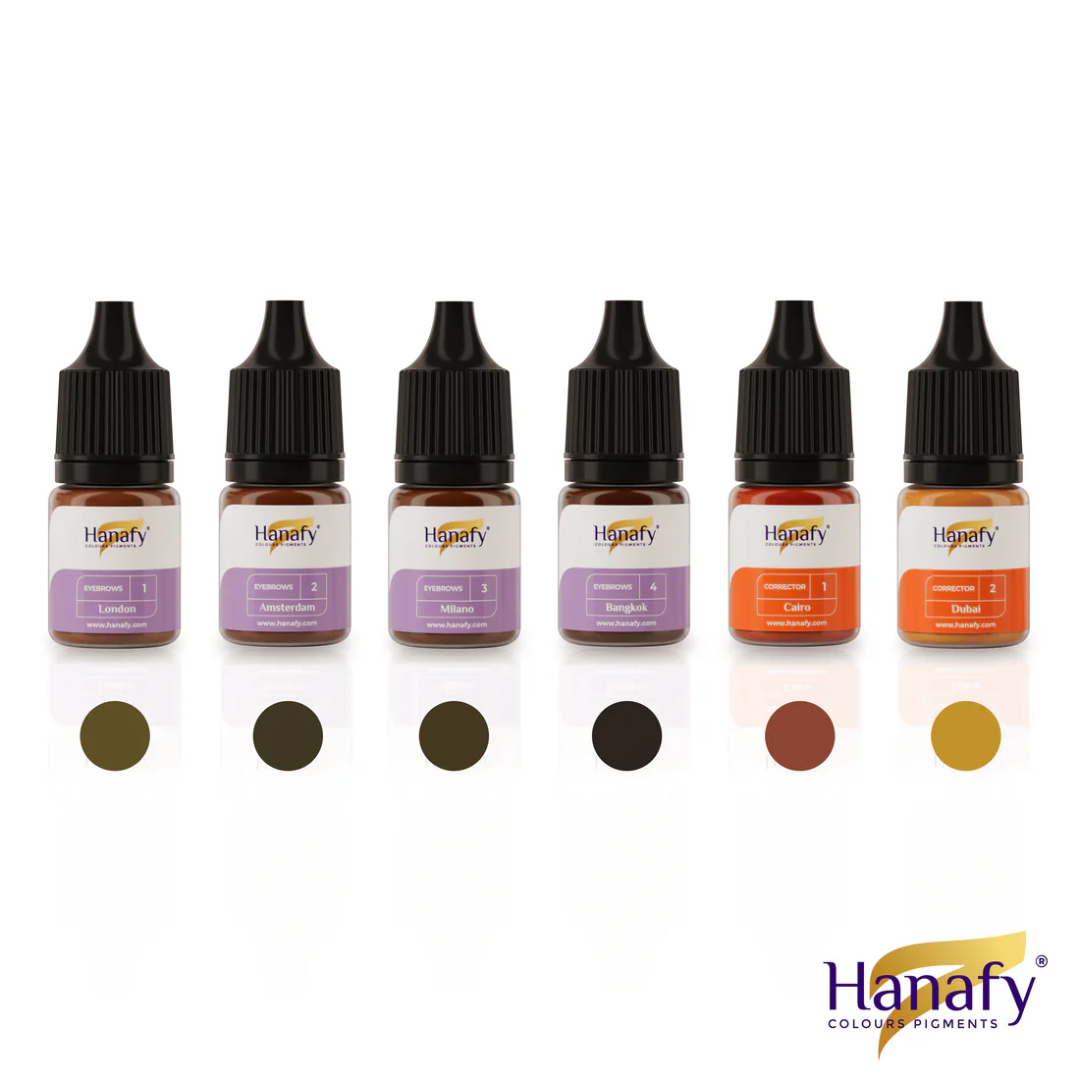 Hanafy - MINERAL Brow Pigment Mini Set, 6 x 5ml