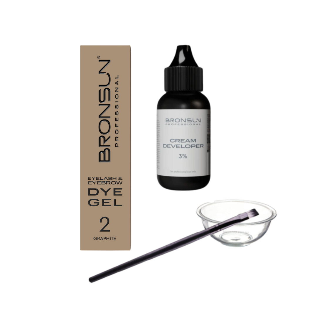 Bronsun Lash &amp; Brow Gel Dye Kit - 