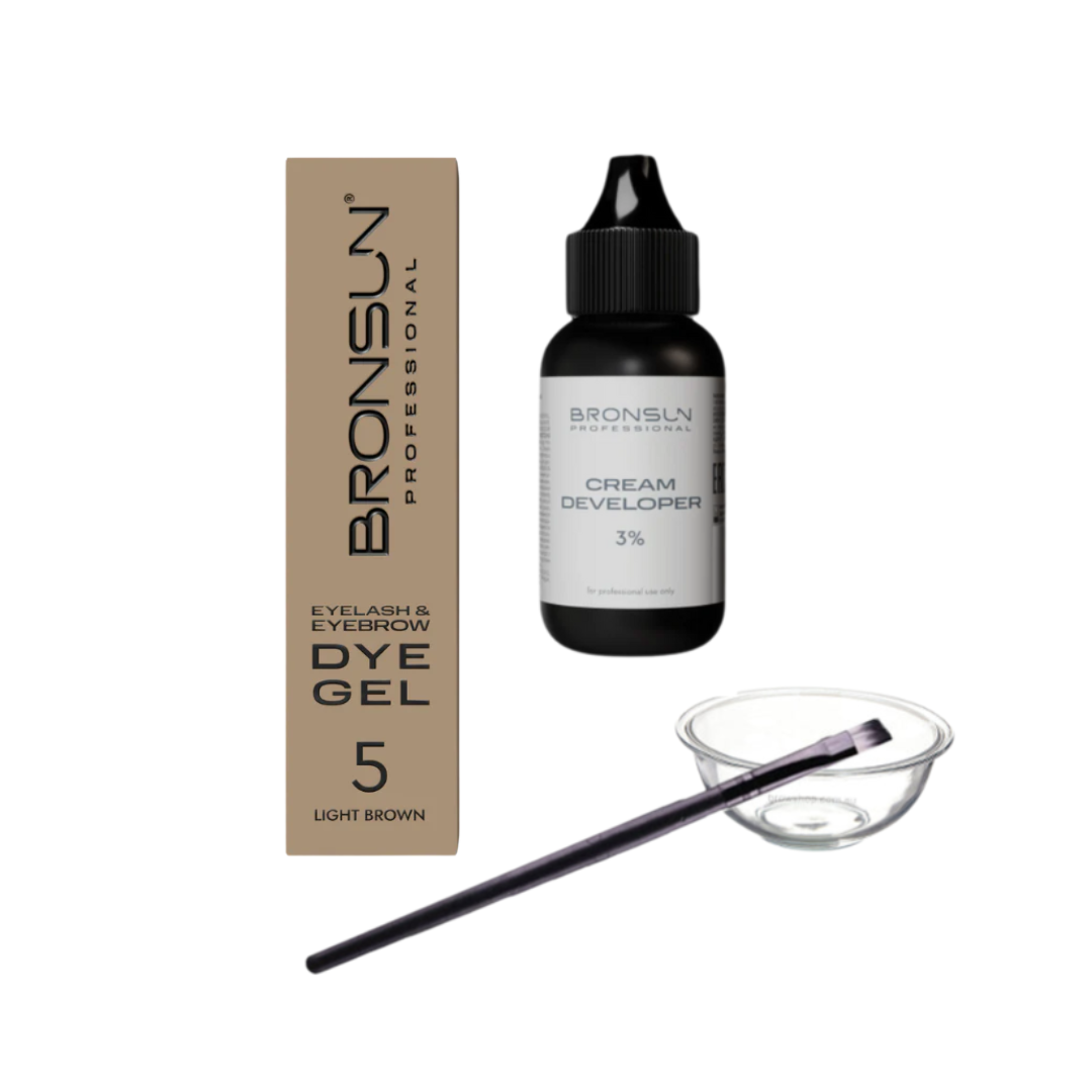 Bronsun Lash &amp; Brow Gel Dye Kit - 