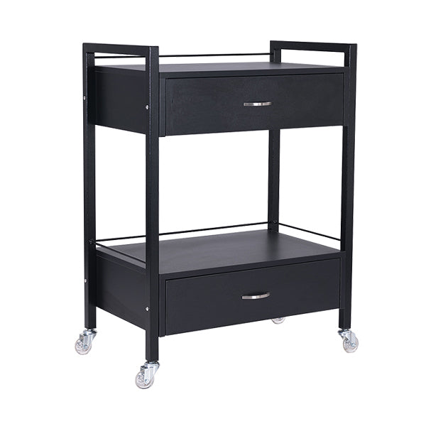 Bella 2 Drawer Trolley - Black