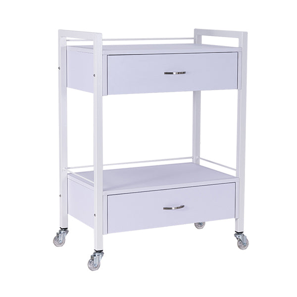 Bella 2 Drawer Trolley - White