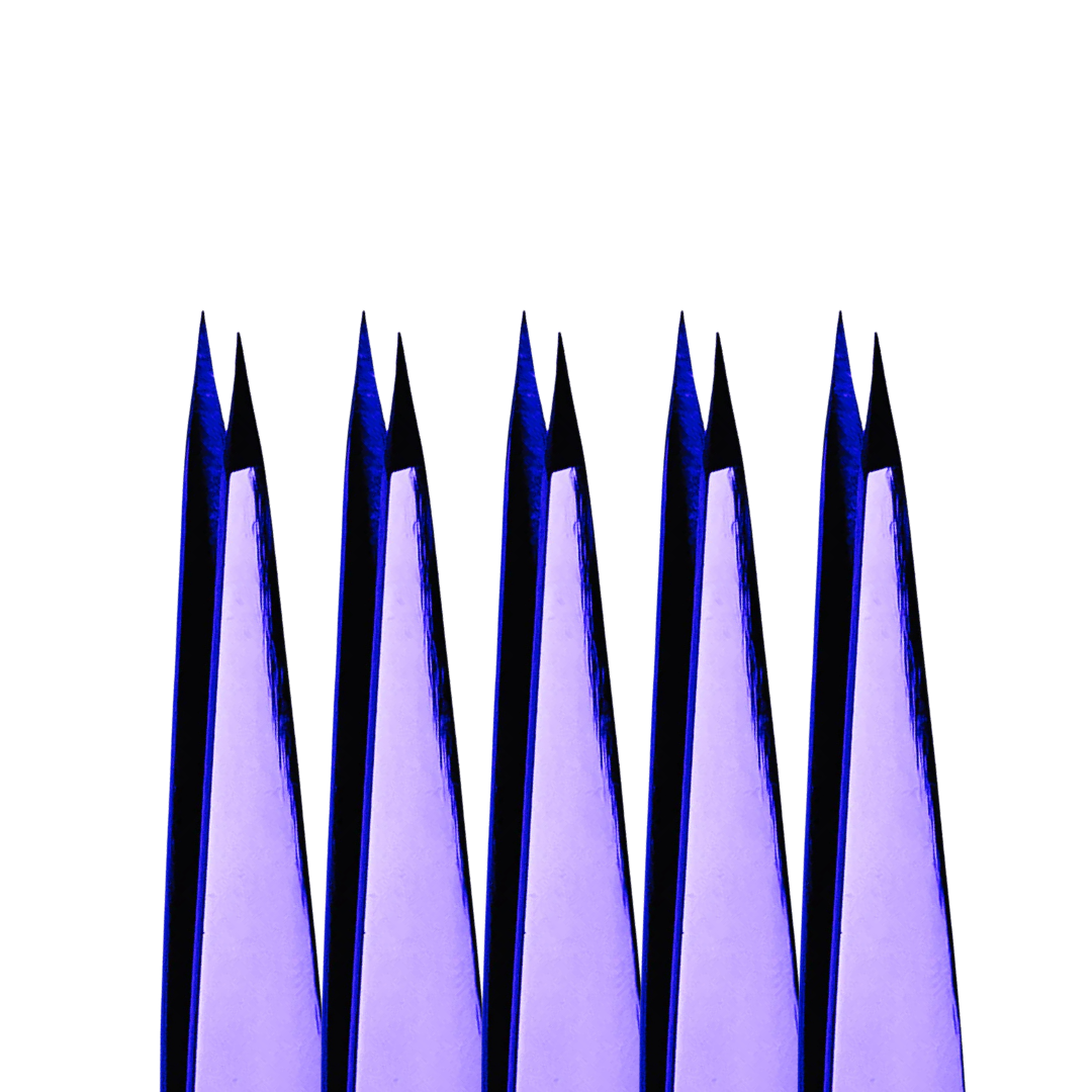 Browshop Professional Tweezer - Fine Point Purple Plasma (Wholesale 5 pack, RRP $29.99)