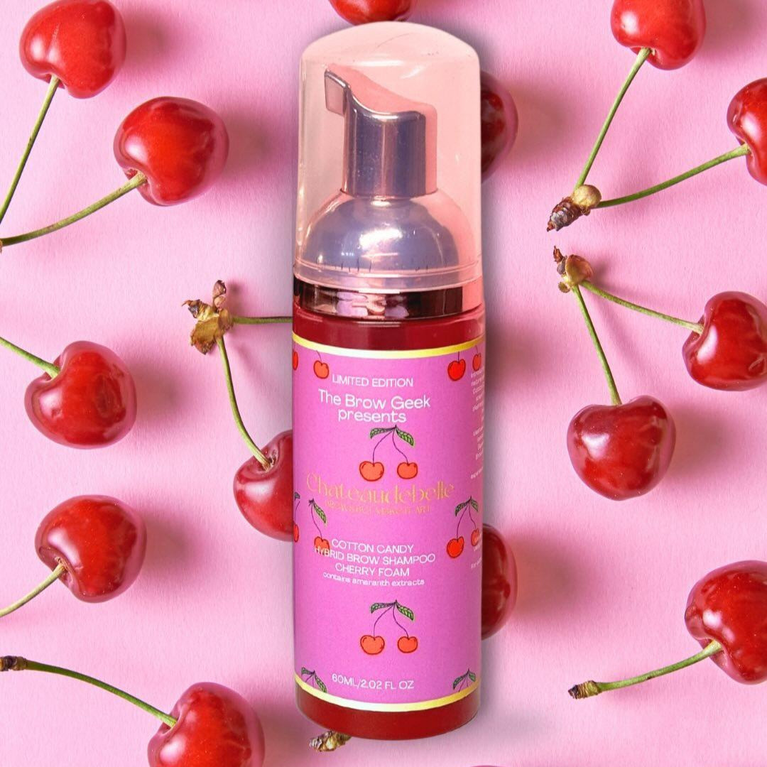 BROW GEEK X CHATEAU DE BELLE - Cherry Scented Pink Brow Shampoo (60ml)