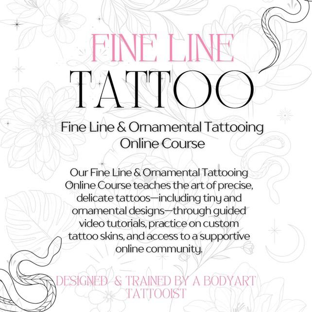 Pink Lotus Fine Line &amp; Ornamental Tattoo ONLINE Course