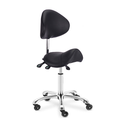 Saddle Medi with Tilt Stool - Black