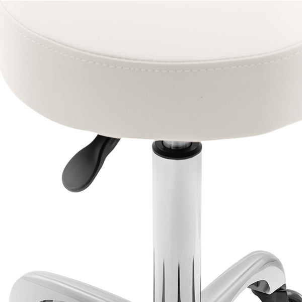 Round Medi Stool - White