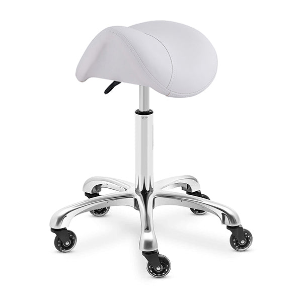 Saddle Medi Stool - White