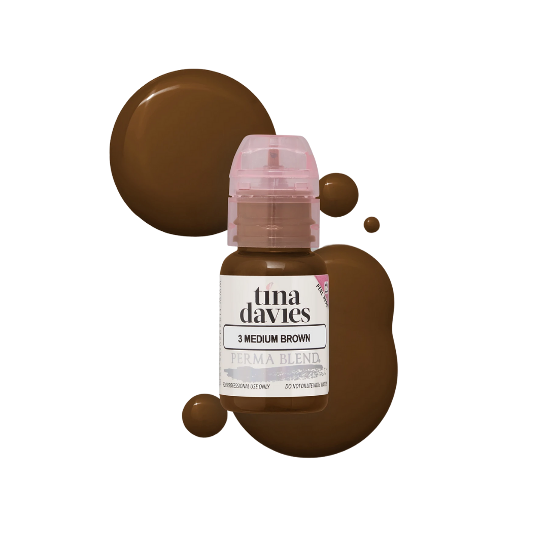 Tina Davies I Love Ink BROW Pigment - Medium Brown 15ml