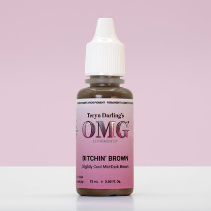 PRE-ORDER AVAILABLE - OMG Brow Pigment - Bitchin Brown 15ml