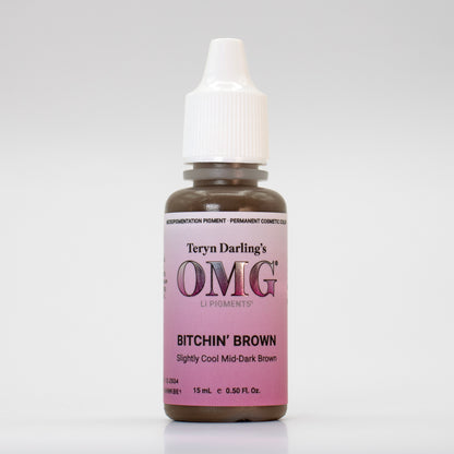 PRE-ORDER AVAILABLE - OMG Brow Pigment - Bitchin Brown 15ml