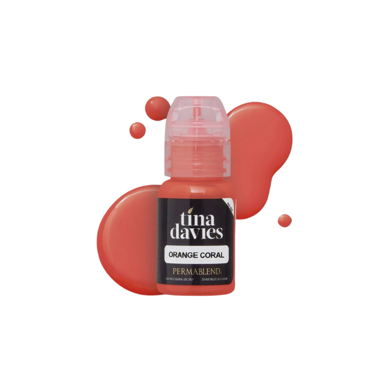 Tina Davies I Love Ink LIP Pigment - Orange Coral 15ml