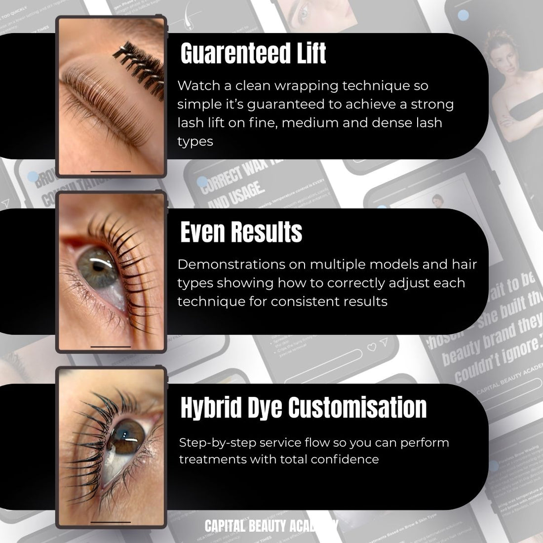 Capital Beauty Academy - Lash Lift &amp; Hybrid Dye Mastery Online Course