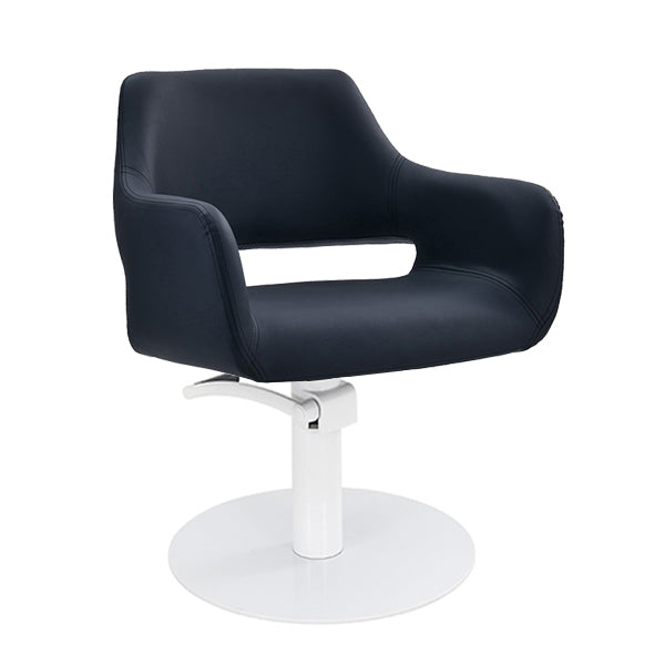 Madison Black Chair – White Round Base