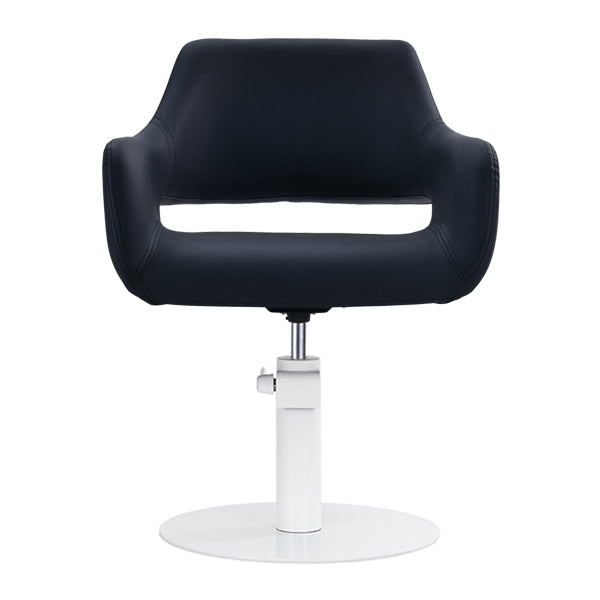 Madison Black Chair – White Round Base