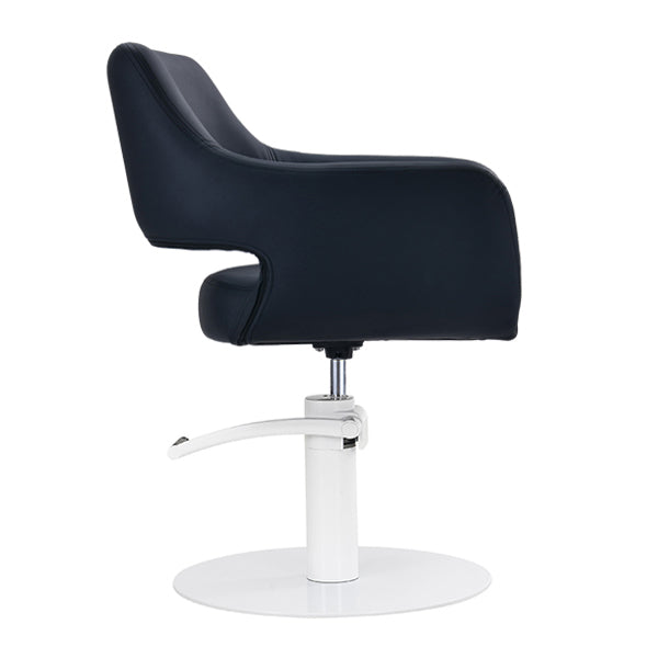 Madison Black Chair – White Round Base