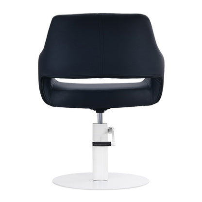 Madison Black Chair – White Round Base