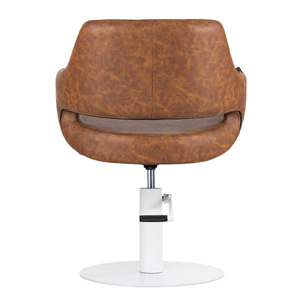 Madison Tan Chair – White Round Base