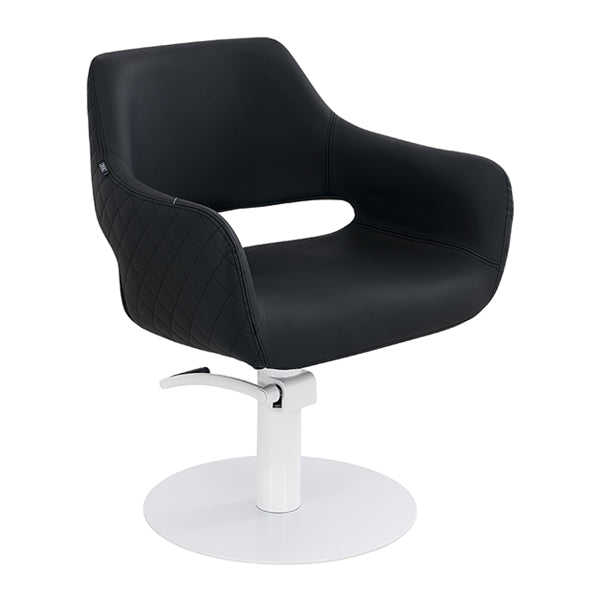 Areti Black Chair – White Round Base