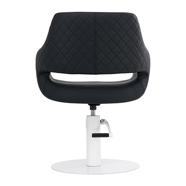 Areti Black Chair – White Round Base