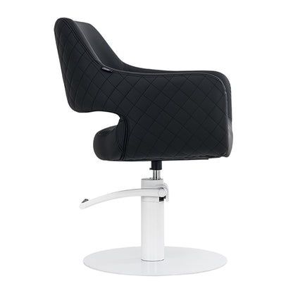 Areti Black Chair – White Round Base