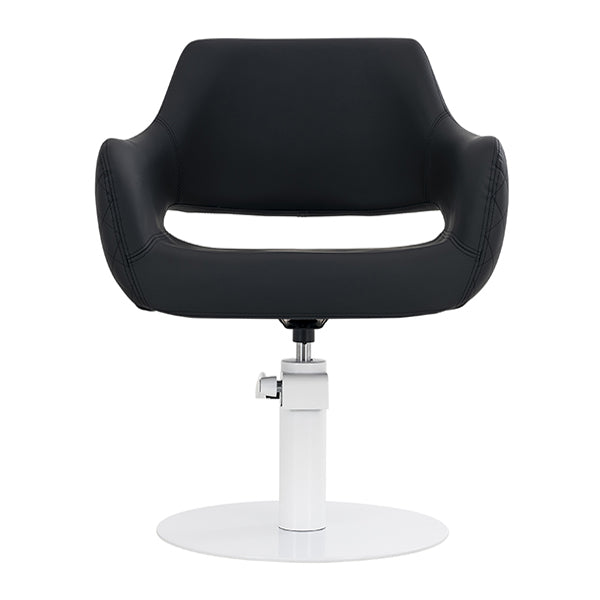 Areti Black Chair – White Round Base