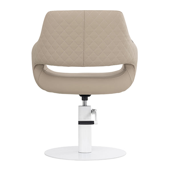 Areti Latte Chair – White Round Base