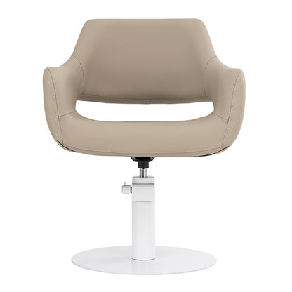 Areti Latte Chair – White Round Base