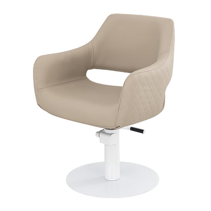 Areti Latte Chair – White Round Base