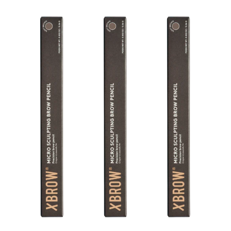 XLASH - Xbrow Micro Sculpting Brow Pencil - Soft Brown (Wholesale 3 Pack, RRP $32.95 Each)