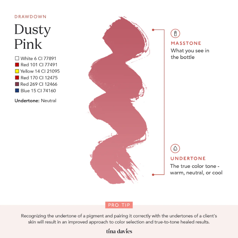 Tina Davies - ENVY LIP Pigment - Dusty Pink 15ml