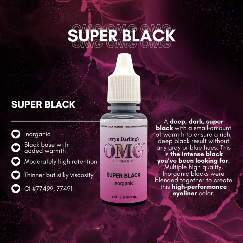 OMG Eyeliner Pigment - Super Black 15ml